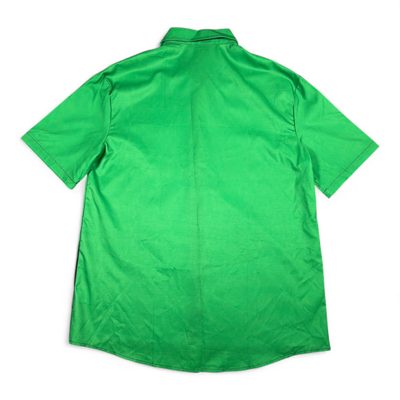 St Patricks Day Shirt Adult SMALL Green Black Aloha Hawaiian Holiday Leprechaun - Picture 3 of 7